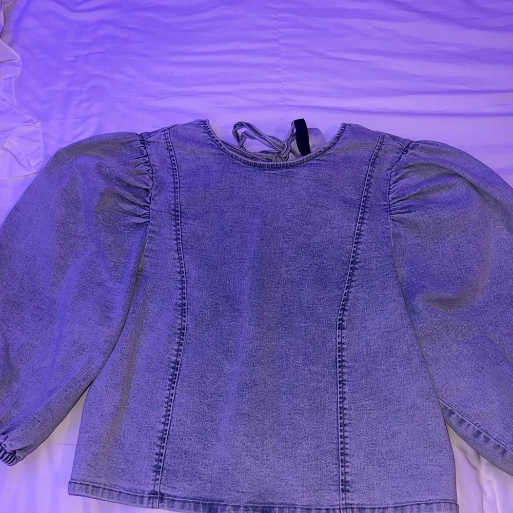 h&m denim top